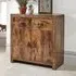 Jawcraig Wooden Sideboard with 2 Doors 2 Drawers - Brown