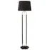 Jazz Floor Lamp with Velvet Shade - Black, Steel