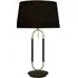 Jazz Table Lamp with Velvet Shade - Black, Steel