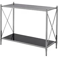 Jefferson Console Table - Black, Silver
