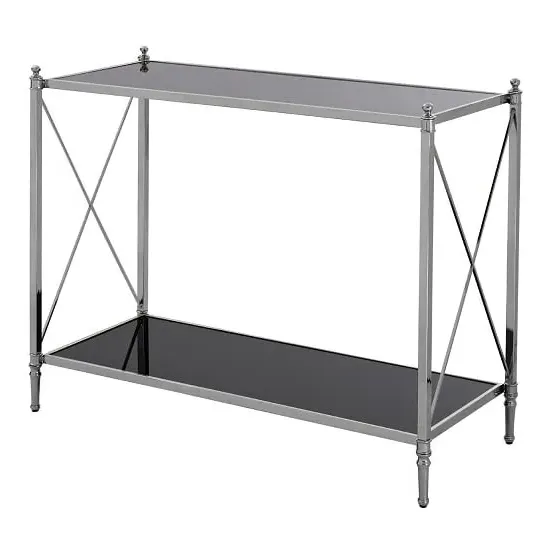 Jefferson Console Table - Black, Silver image