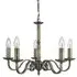 Jenner 5 Light Ceiling Light - Antique Brass
