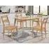 Jerome Small Dining Table with 4 Chairs - Oak