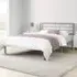Jerome Small Double Bed Frame - Silver, Metal