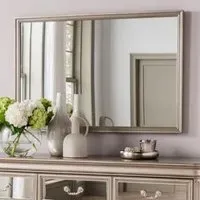 Jessika Rectangular Wall Mirror - Taupe, Eucalyptus