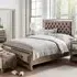 Jessika Velvet Super King Size Bed - Taupe