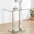 Jet Rectangular Bar Table - Clear, Glass
