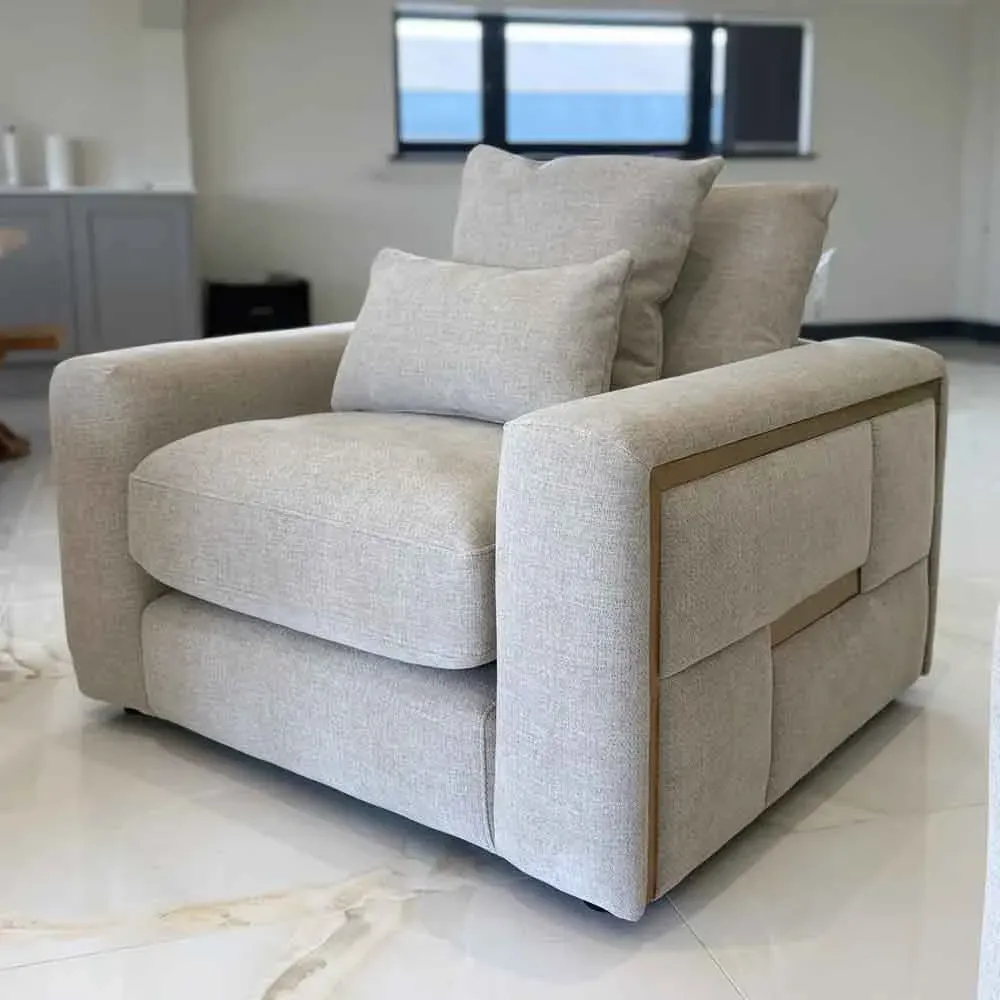 Jexaro 1-Seater Sofa Chair - Beige, Fabric product