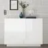 Jining High Gloss Sideboard with 2 Doors - White