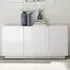 Jining High Gloss Sideboard with 3 Doors - White