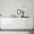 Jining High Gloss Sideboard with 4 Doors - White