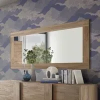 Jining Wall Mirror - Mercure Wood