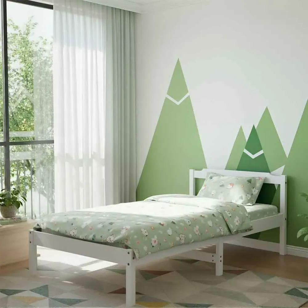 Joliette Single Bed Frame - White, Pine product