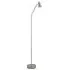 Jolly Flexi Head Floor Lamp - Satin Silver, Mild Steel