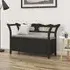 Jorden Hallway Seating Bench with Storage - Black, Fir Wood