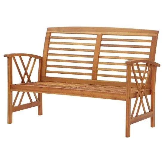 Josie Garden Seating Bench - Natural, Solid Acacia Wood product