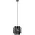 Julia Overlapping Ceiling Pendant Light - Black, Rattan