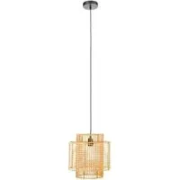 Julia Overlapping Ceiling Pendant Light - Natural, Rattan