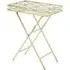Julie Rectangular Tray Side Table - Gold, Glass