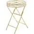 Julie Round Tray Side Table - Gold, Glass