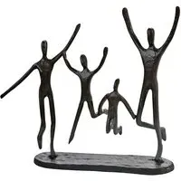 Jumping Iron Design Sculpture - Burnished Bronze