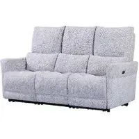 Juneau 3-Seater Recliner Sofa - Dove, Fabric