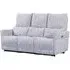 Juneau 3-Seater Recliner Sofa - Dove, Fabric