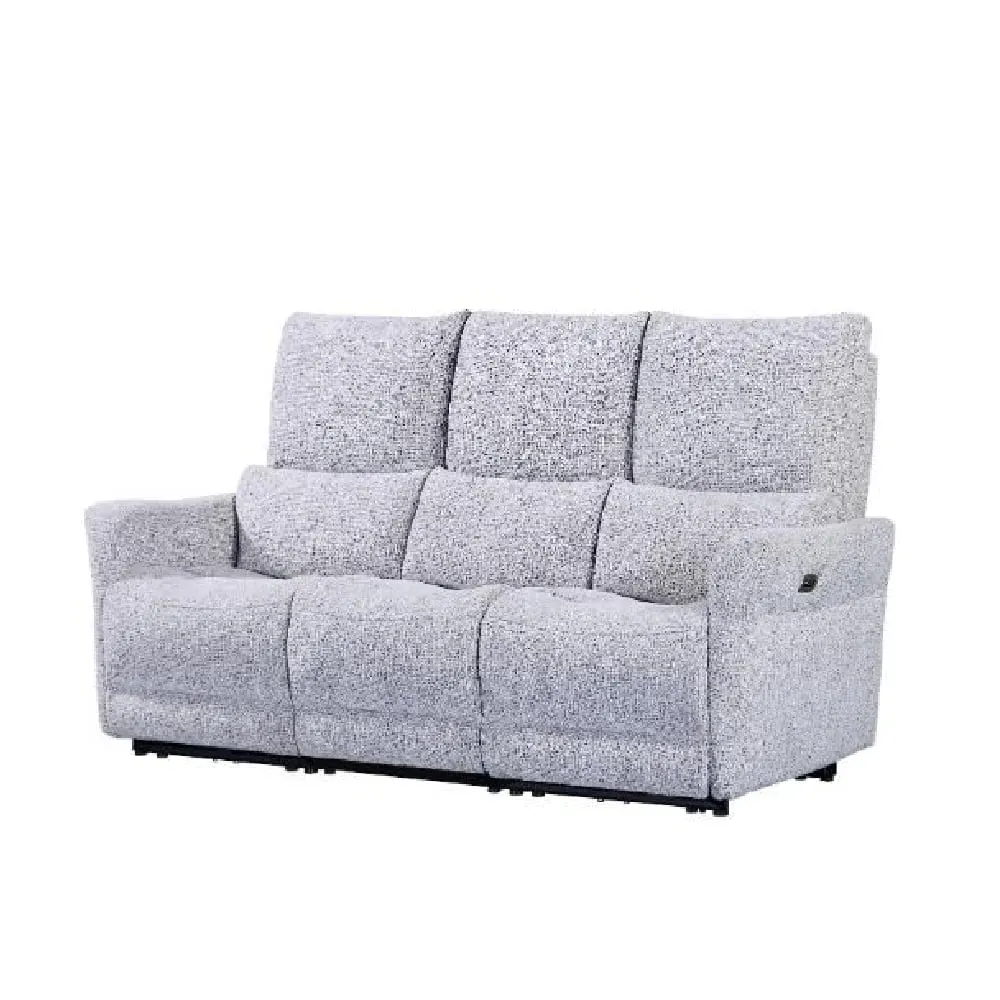 Juneau 3-Seater Recliner Sofa - Dove, Fabric