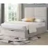 Juneau Double Ottoman Storage Bed with Gas Lift - Beige, Fabric