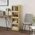 Jupiter 4-Compartment Bookcase - Natural, Pinewood