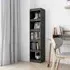 Jupiter 5-Compartment Bookcase - Grey, Pinewood