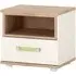 Kaas Bedside Cabinet - White, Oak