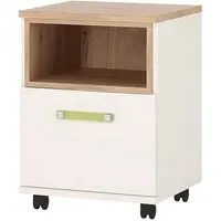 Kaas Office Pedestal Cabinet - White, Oak