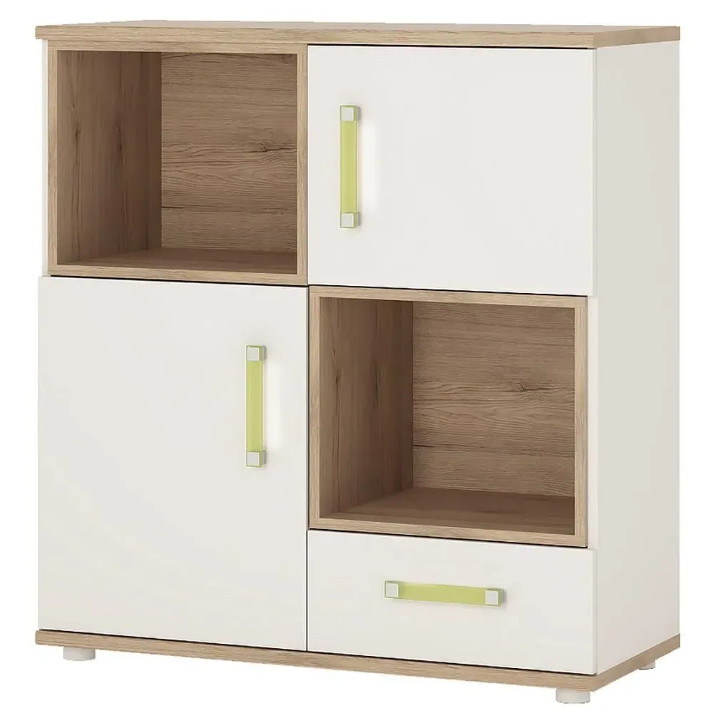 Kaas Storage Cabinet - White, Oak