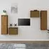 Kacela Wall Entertainment Unit Set - Brown, Pinewood