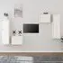 Kacela Wall Entertainment Unit Set - White, Pinewood