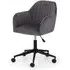 Kacella Swivel Office Chair - Grey, Velvet