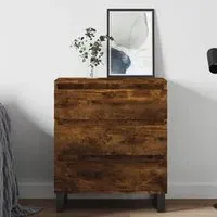 Kacia 3 Drawer Chest - Smoked Oak, Engineered Wood