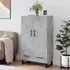Kacia Highboard with 2 Doors 1 Drawer - Concrete, Engineered Wood
