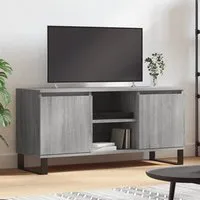 Kacia TV Stand with 2 Doors - Grey Sonoma Oak, Engineered Wood alternate view
