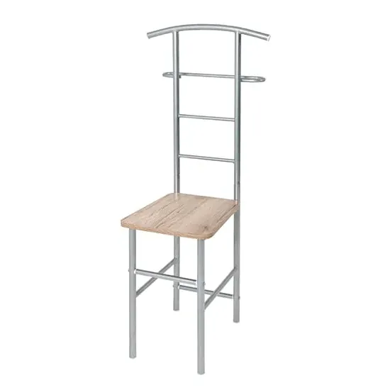 Kaibito Metal Valet Stand with San Remo Oak Seat