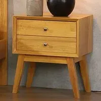 Kairos Bedside Cabinet with Storage - Natural, Oak