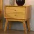 Kairos Bedside Cabinet with Storage - Natural, Oak