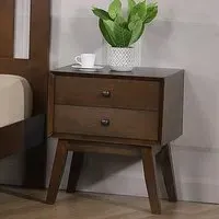 Kairos Bedside Cabinet with Storage - Rustic Oak