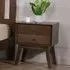 Kairos Bedside Cabinet with Storage - Rustic Oak