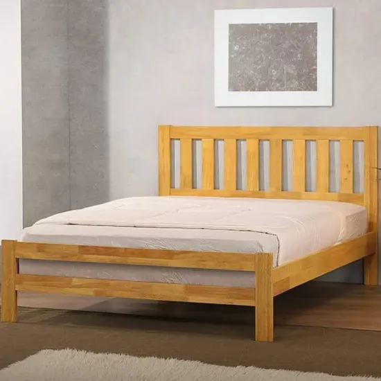 Kairos Double Bed Frame - Natural, Oak