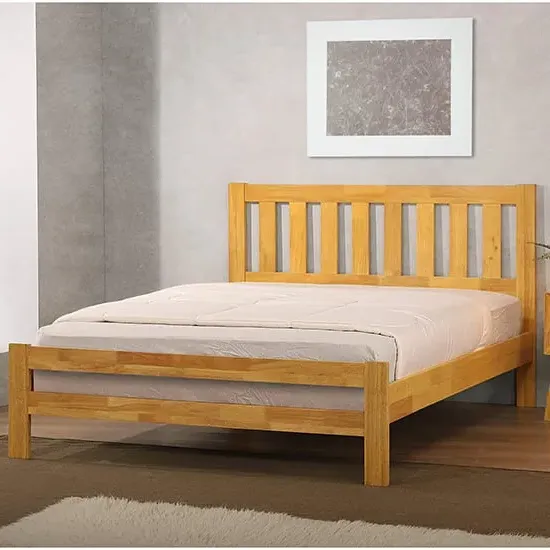 Kairos King Size Bed Frame - Natural, Oak