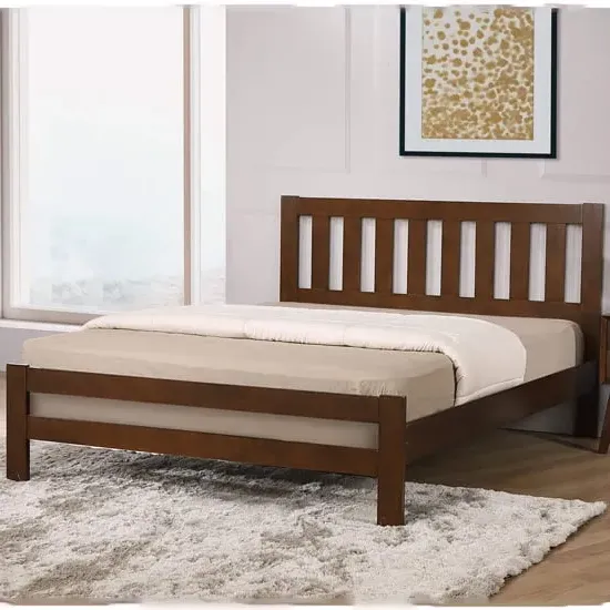 Kairos King Size Bed Frame - Rustic Oak
