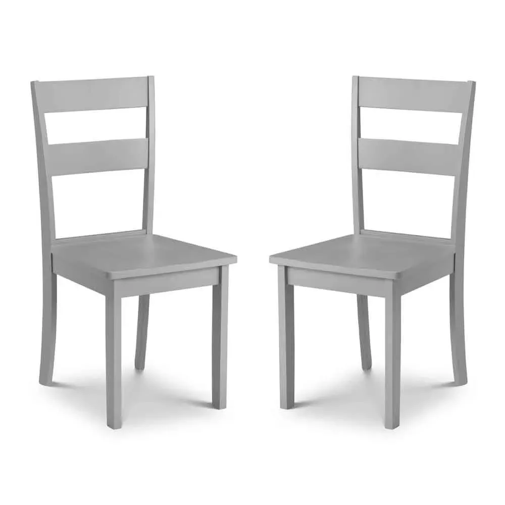 Kalare Dining Chair in Pair - Grey, Wood product