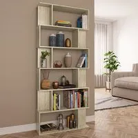 Kalle Bookcase Room Divider - Sonoma Oak, Chipboard alternate view
